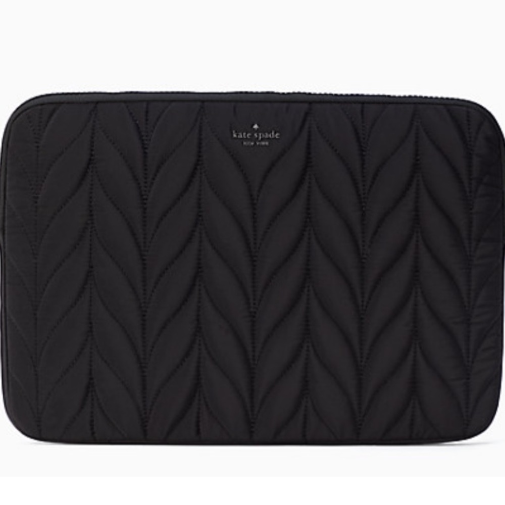 NWT kate spade black laptop sleeve
